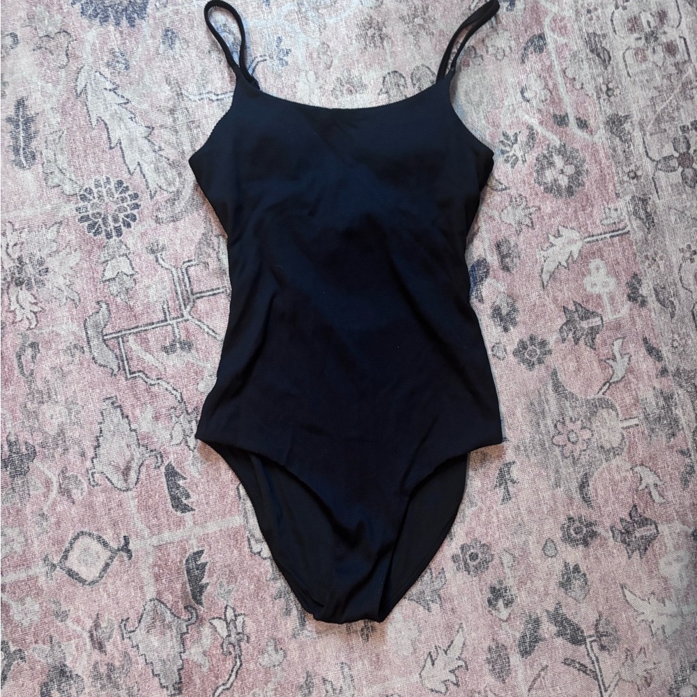 Aerie Classic Black Womens 1 Piece Swimsuit